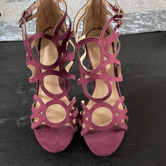 Report Womens Triton Open Toe Casual Strappy Sandals, WINE, Size 8 - Picture 3 of 5